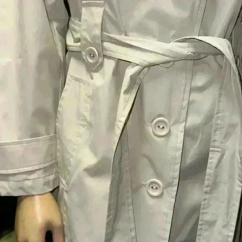White Stag Classic women’s trench coat Belted Jacket Women’s Sz S 4-6 - Picture 2 of 14